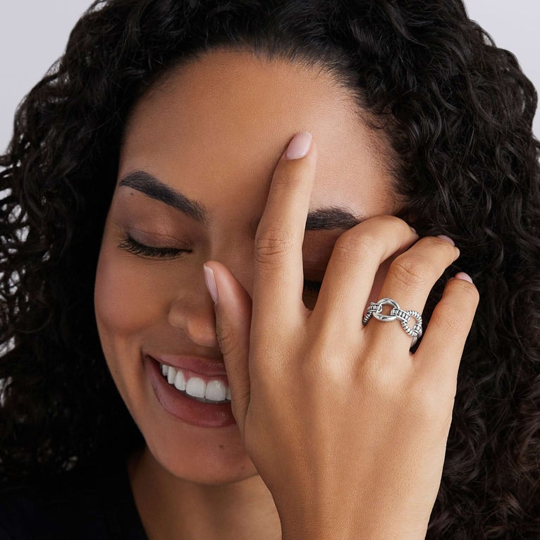 LAGOS Signature Caviar Link Ring