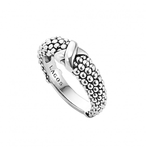 LAGOS Signature Caviar X Beaded Ring
