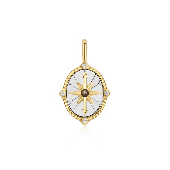Ania Haie Two Tone Star Disc Charm Pendant