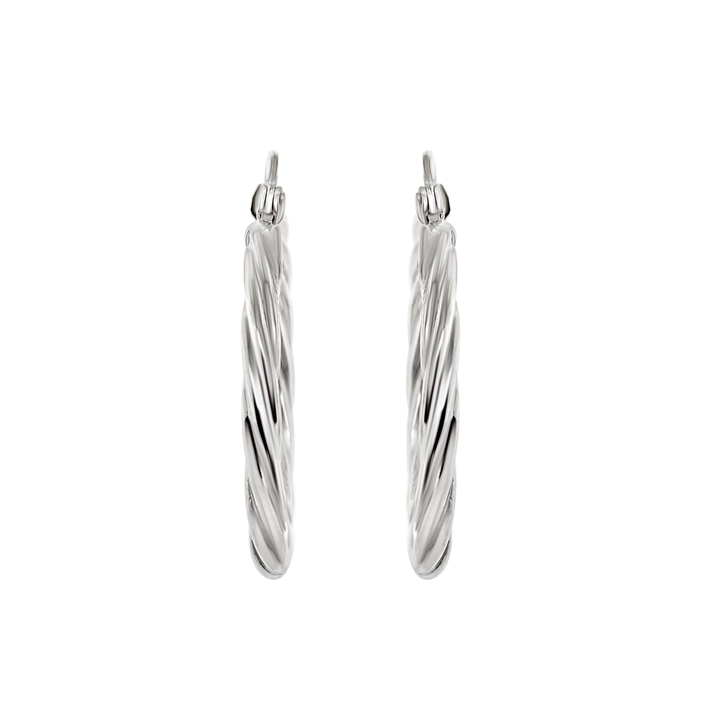 Rox By Martin Binder Silver Hoop Earrings
