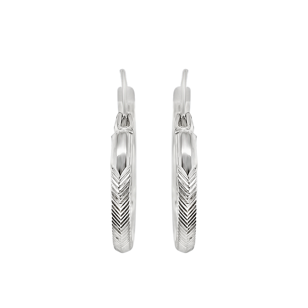 Rox By Martin Binder Silver Hoop Earrings
