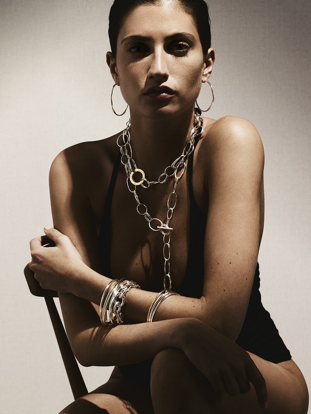 Ippolita Classico Silver Large Squiggle Hoop Earrings