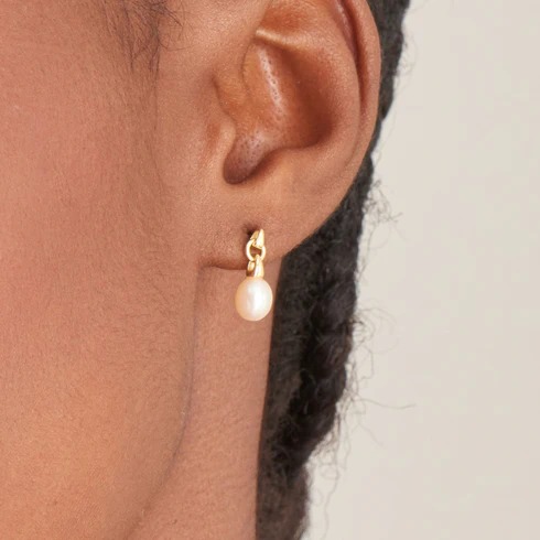 Ania Haie Pearl Drop Stud Earrings