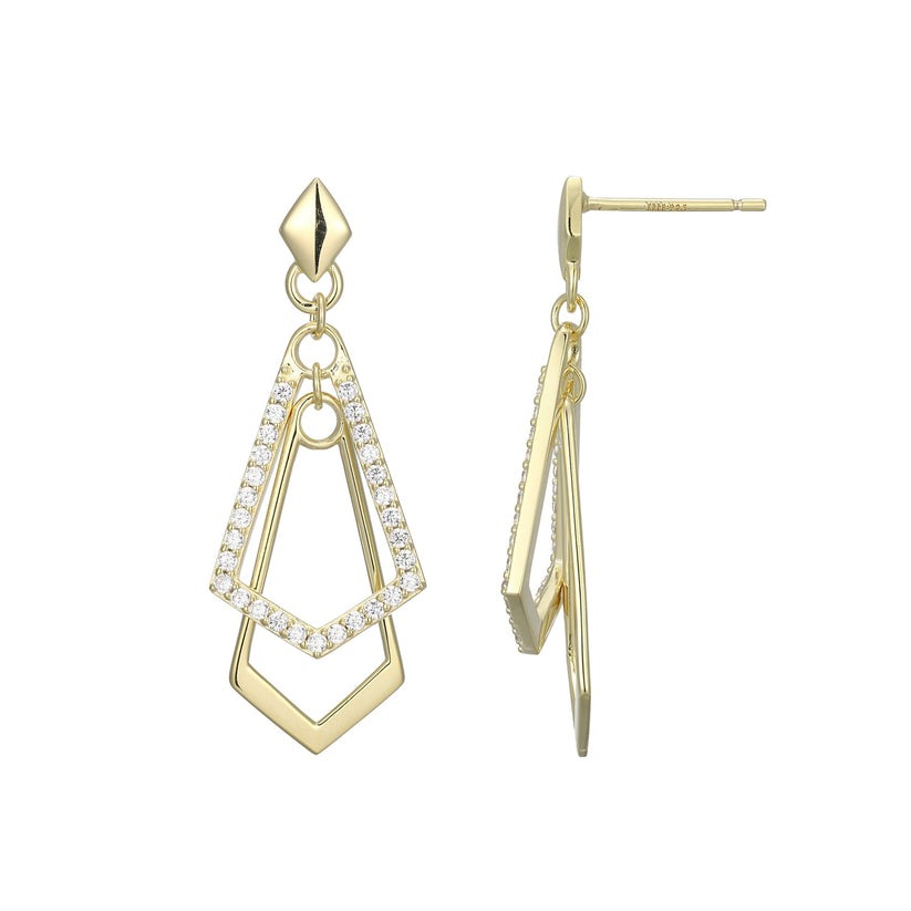 Elle Art Deco Dangle Earrings