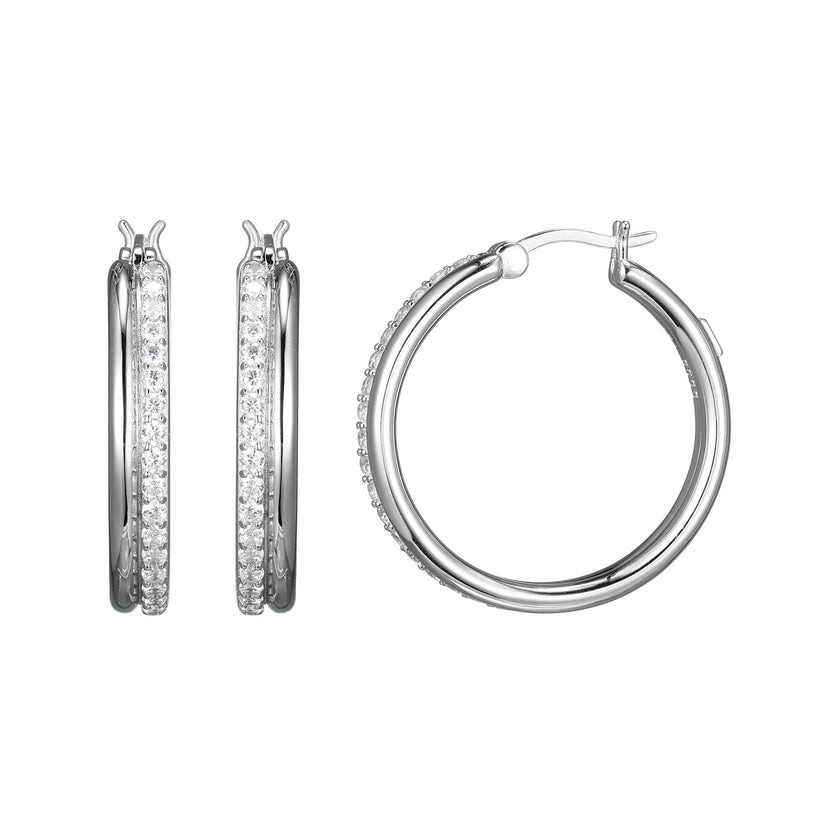 Elle Goddess Dazzle 26mm Hoop Earrings