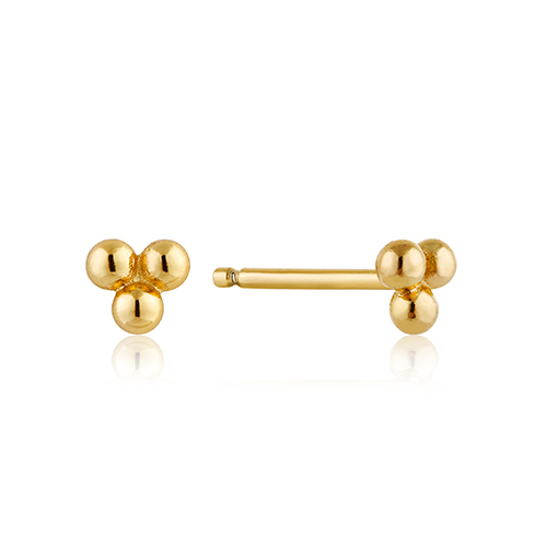 Ania Haie Modern Minimalism Triple Ball Stud Earrings