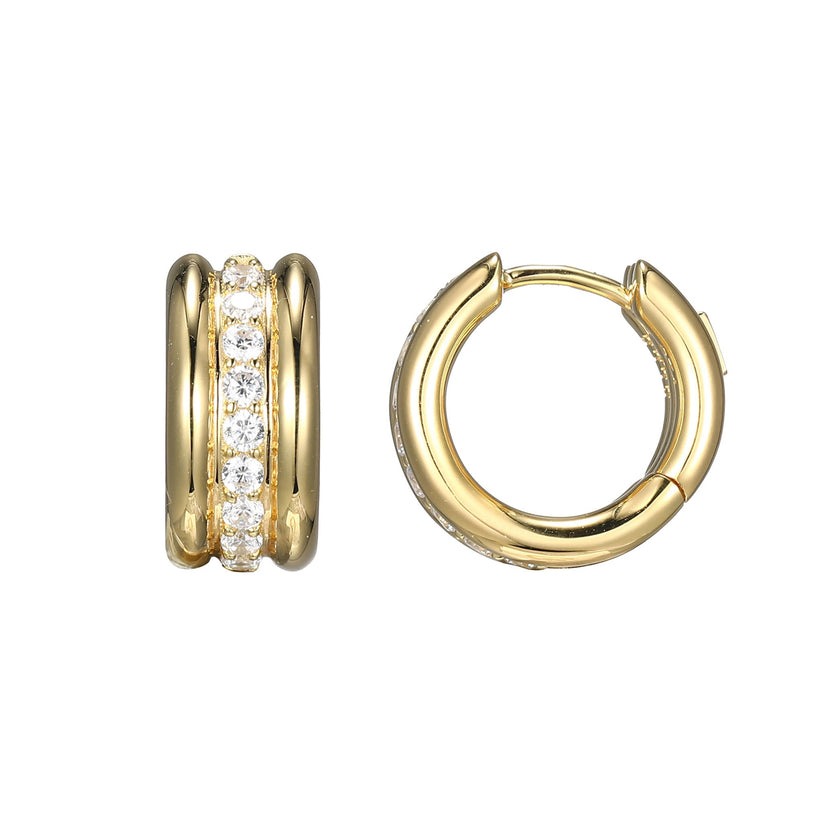 Elle Goddess 13mm Hoop Earrings