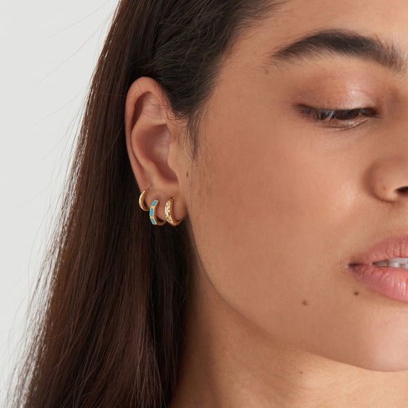 Ania Haie Smooth Huggie Hoop Earrings