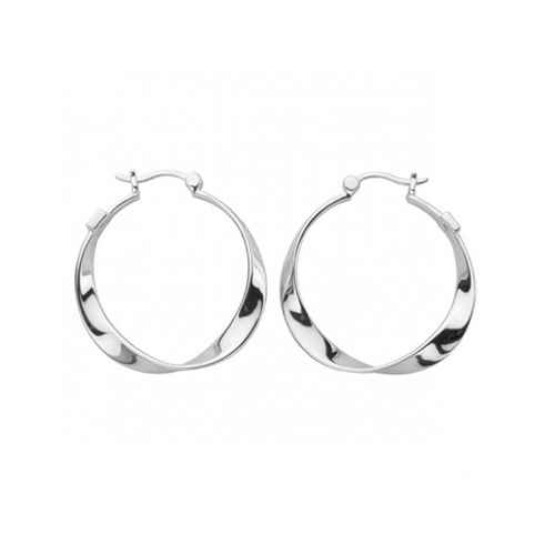 Elle 30mm Twist Hoop Earrings