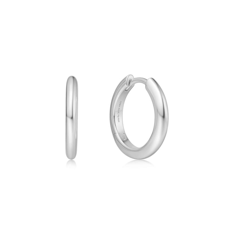 Ania Haie Vogue Maven Tube Small Huggie Hoop Earrings