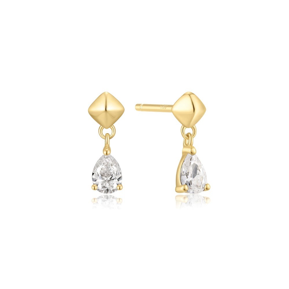 Ania Haie Trailblazer Pyramid Dangle Stud Earrings
