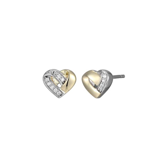 Elle Amour Heart Stud Earrings