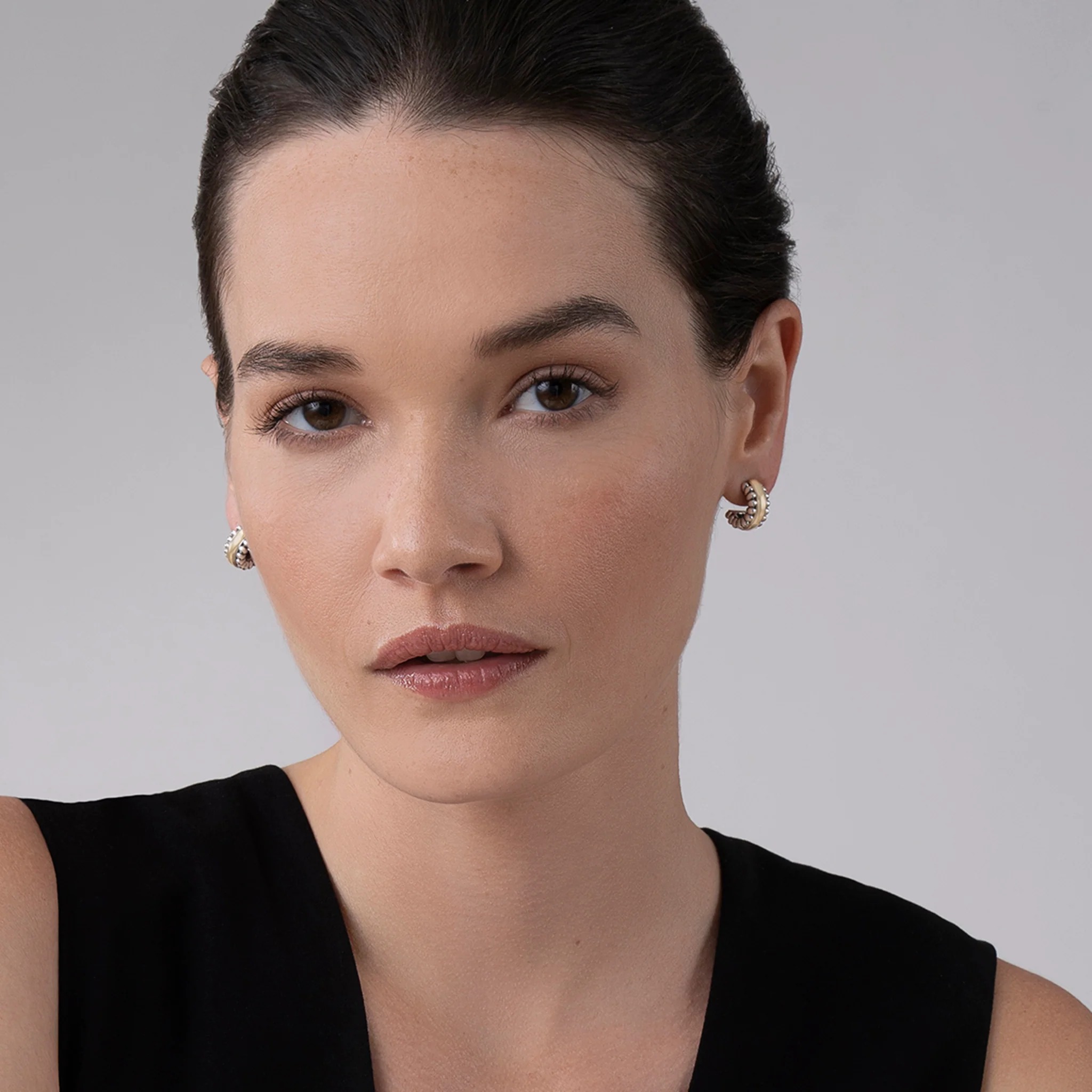 LAGOS Signature Caviar Hoop Earrings