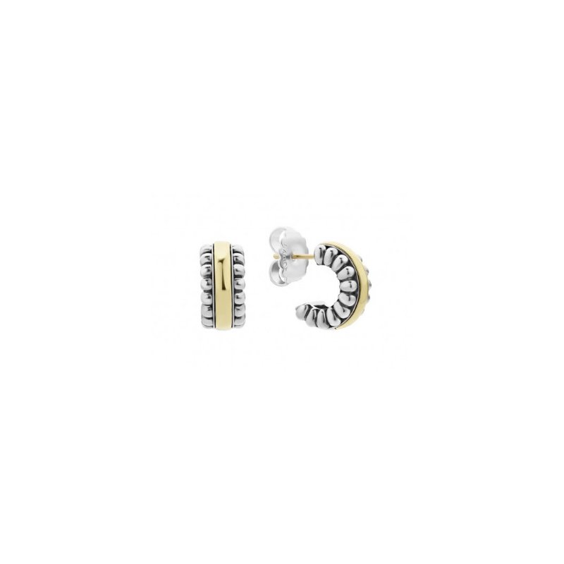 LAGOS Signature Caviar Hoop Earrings