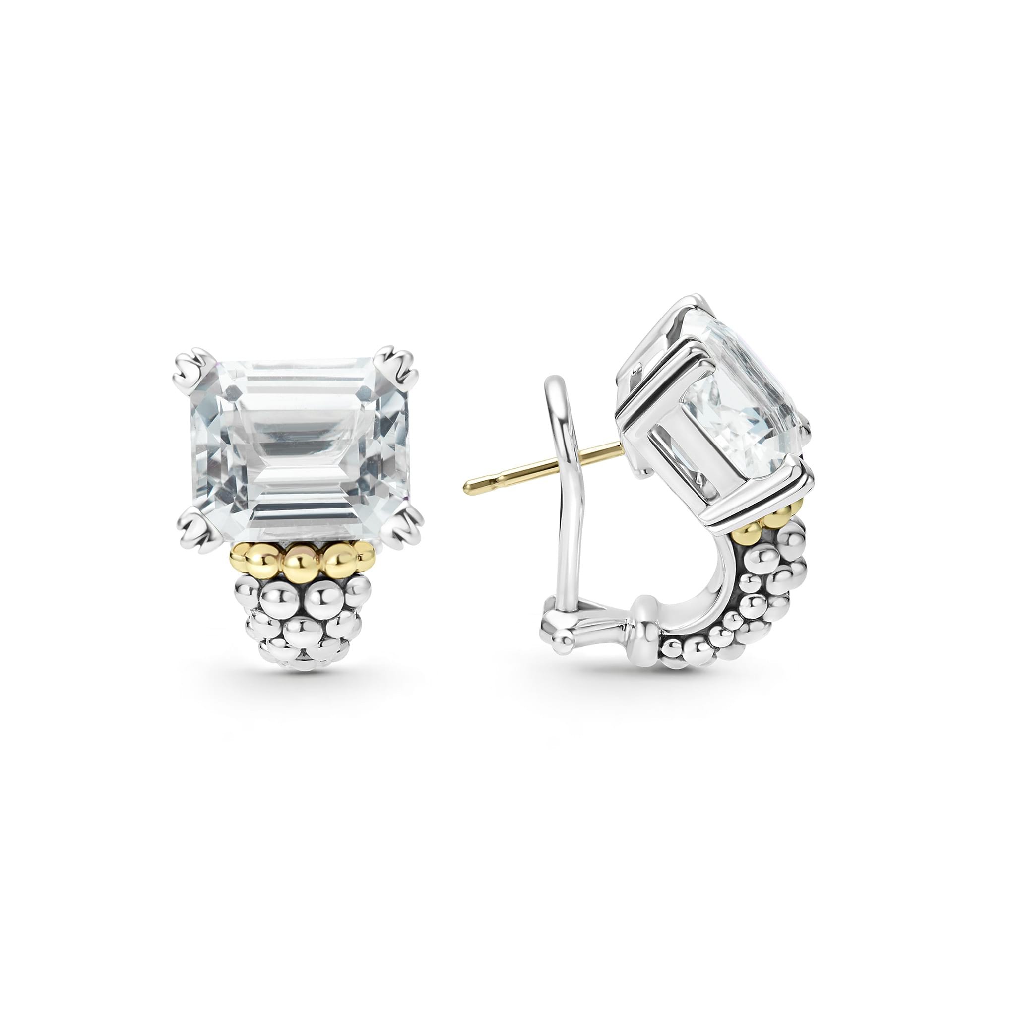 LAGOS Glacier White Topaz Huggie Earrings