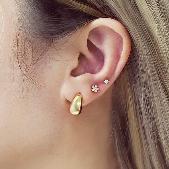 Ania Haie Vogue Maven Small Dome Hoop Earrings