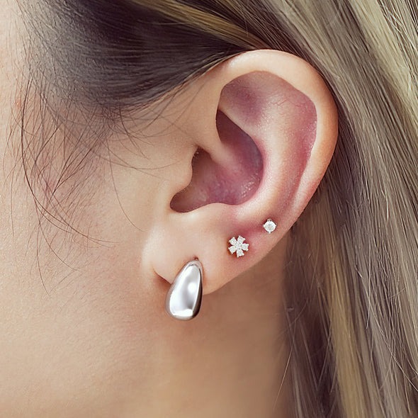 Ania Haie Vogue Maven Small Dome Hoop Earrings