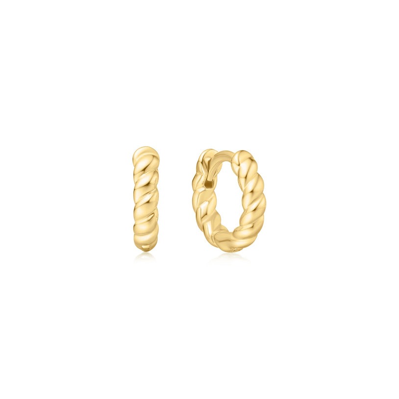 Ania Haie Chill Voyager Texture Small Huggie Hoop Earrings