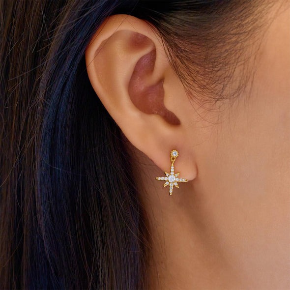 Ania Haie Dangling Nova Star Stud Earrings
