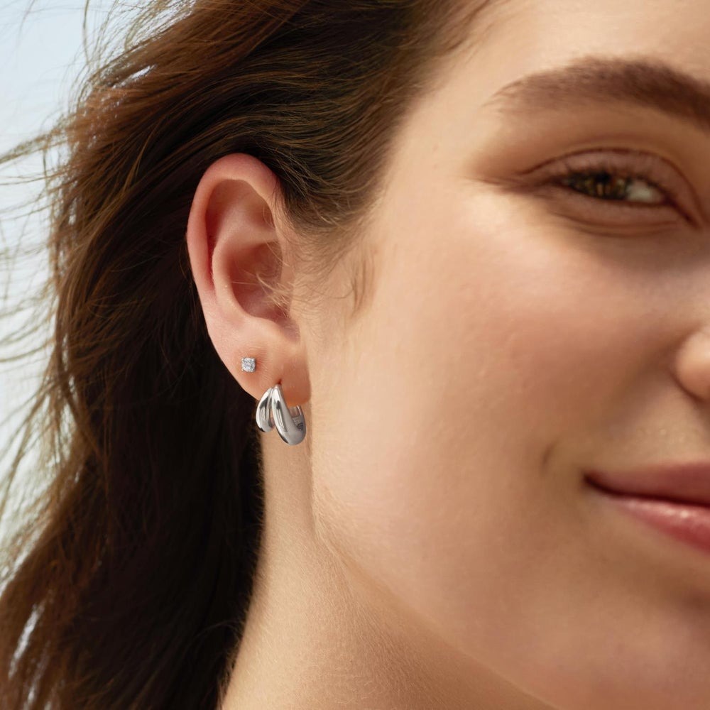 Ania Haie Dome Huggie Hoop Earrings