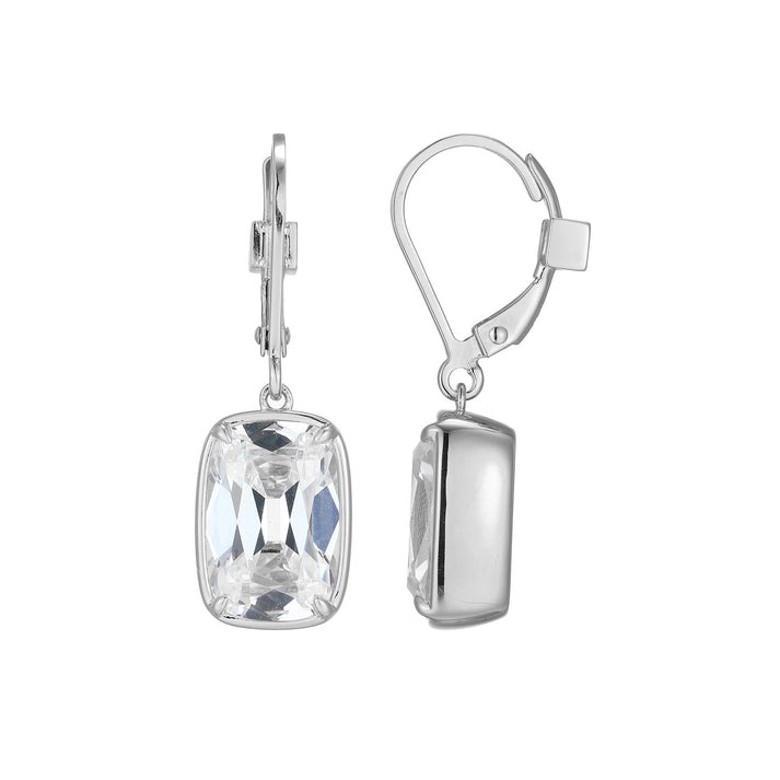 Elle Serenelle Old-Mine Cut Leverback Earrings