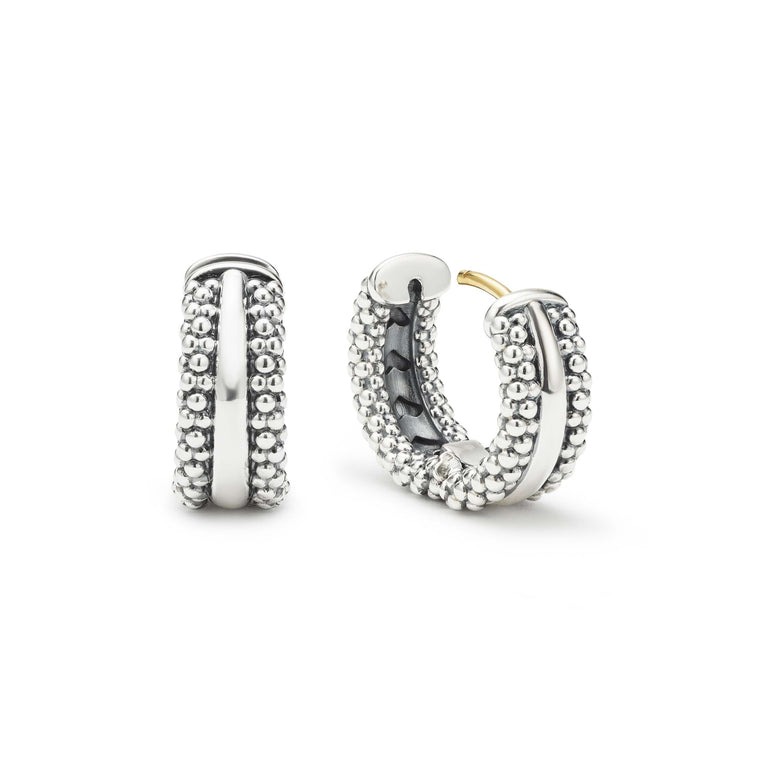 LAGOS Signature Caviar Beaded Huggie Earrings