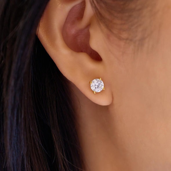 Ania Haie Just You Solitaire CZ Stud Earrings