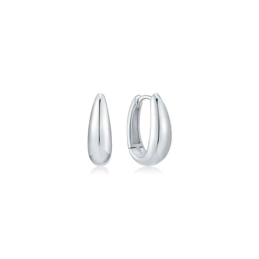 Ania Haie Two-Tone Hollow Organic Pebble Drop Earrings