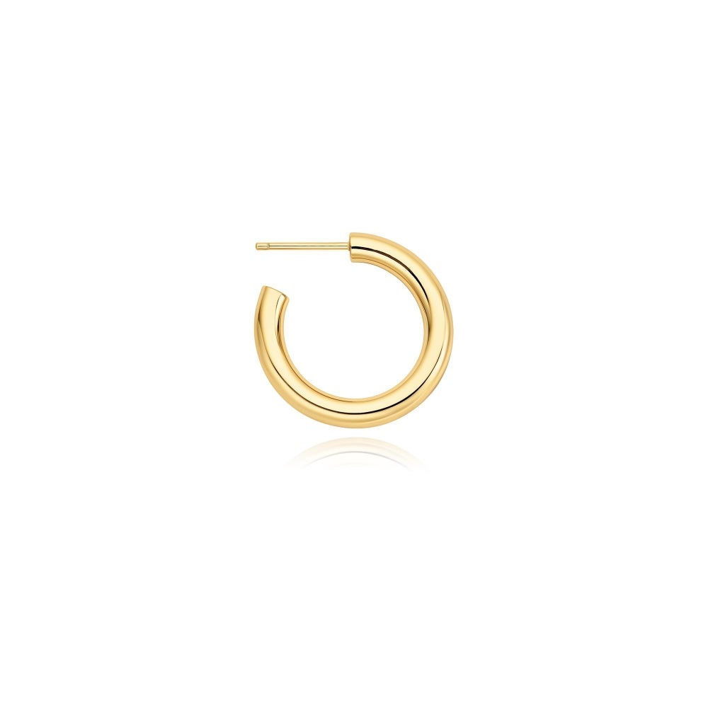 Ania Haie Classic Tube Medium Huggie Hoop Earrings