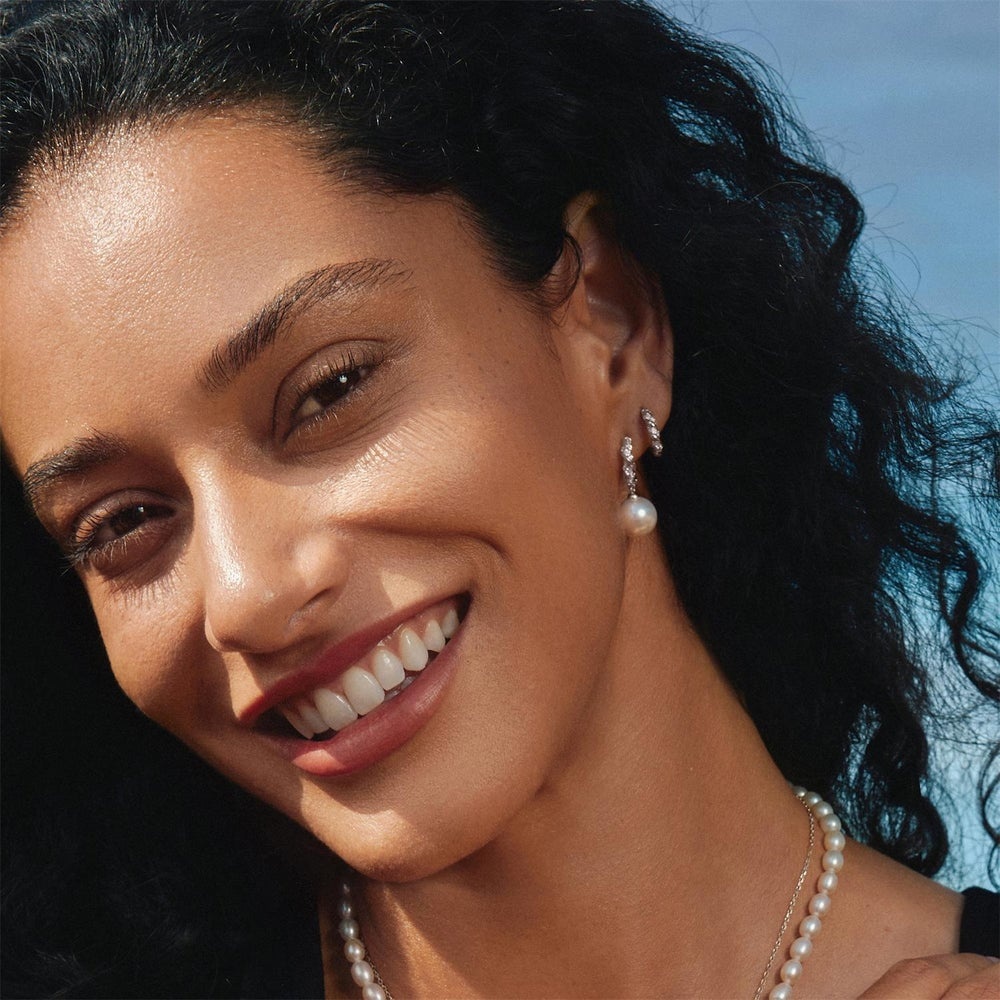 Ania Haie Sparkle Twisted Huggie Hoop Earrings