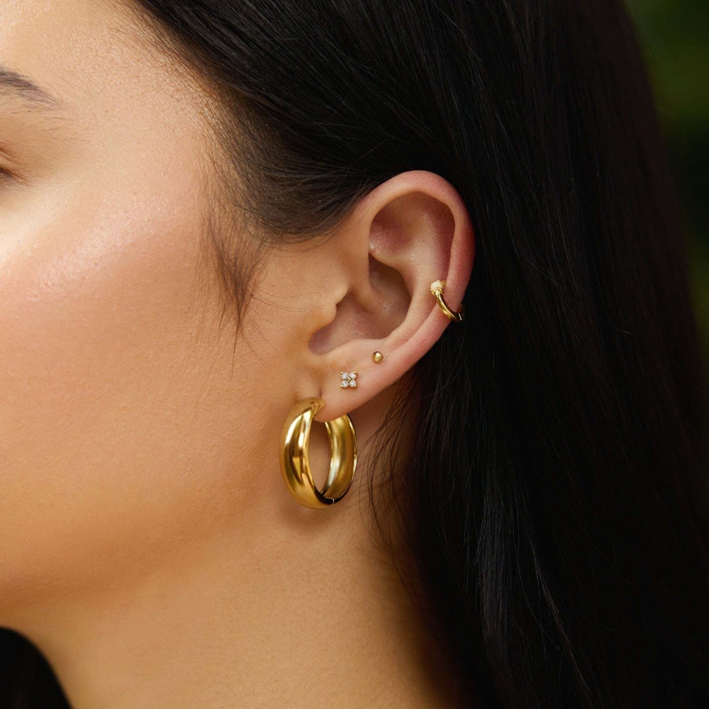 Ania Haie Four-Petal Stud Earrings