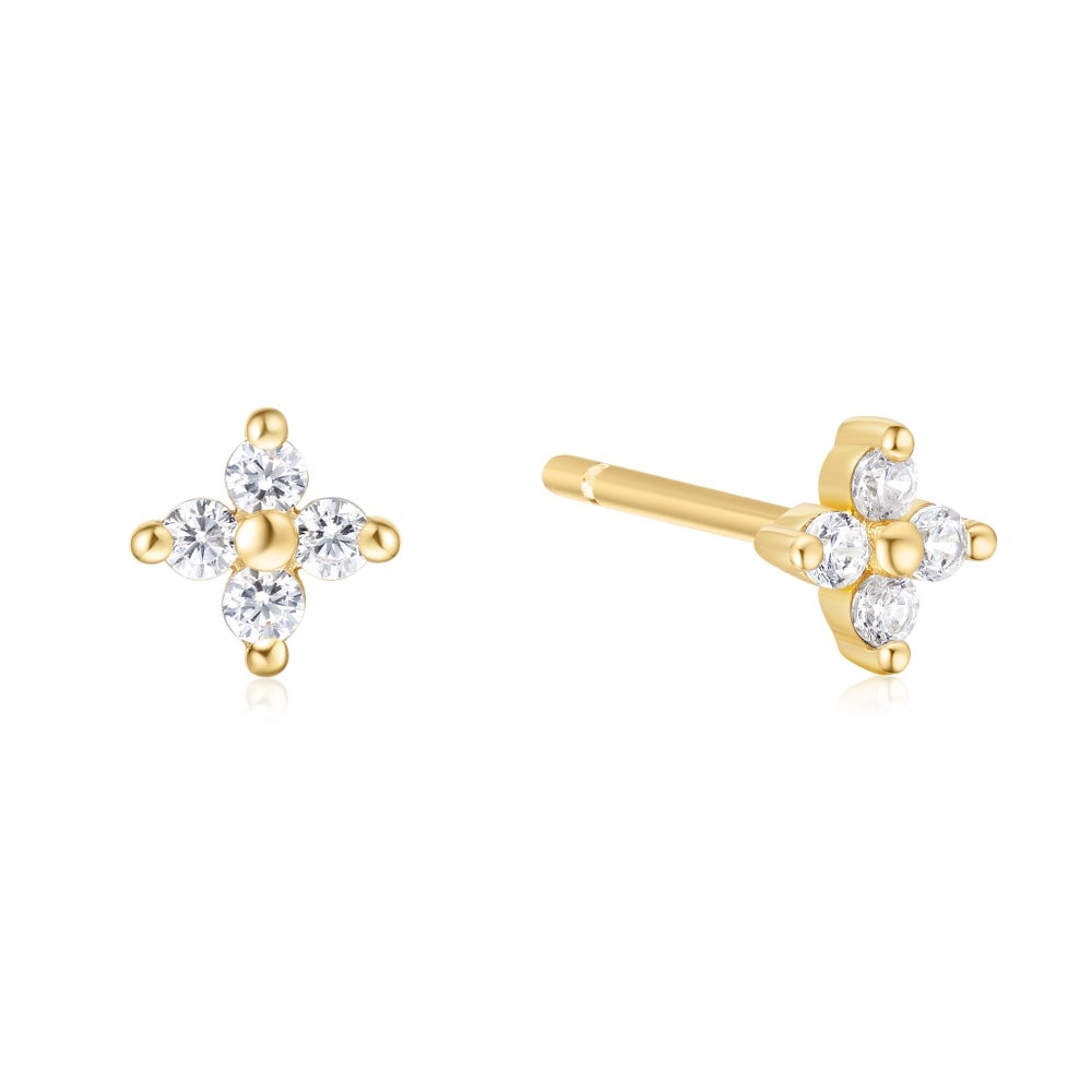 Ania Haie Four-Petal Stud Earrings
