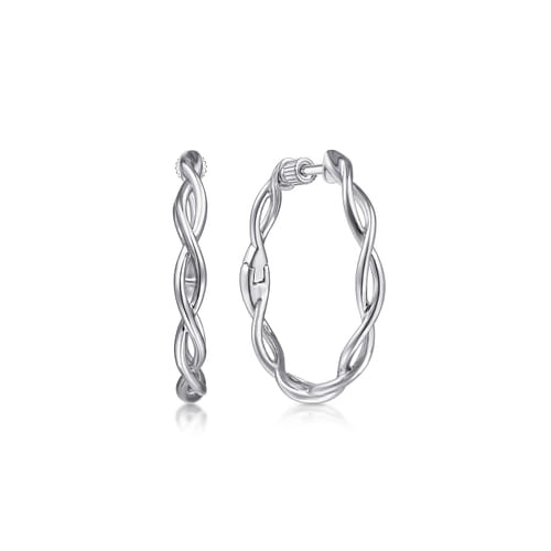 Gabriel & Co. Gaby Contemporary 25mm Classic Hoop Earrings