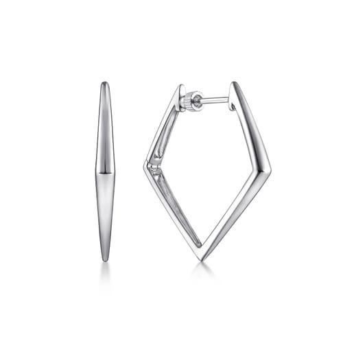 Gabriel & Co. Gaby Contemporary Geometric Classic Hoop Earrings