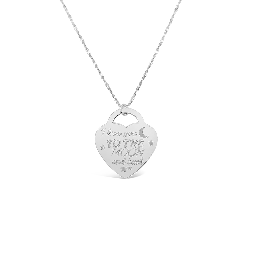 Rox By Martin Binder I Love You To The Moon & Back Heart Necklace