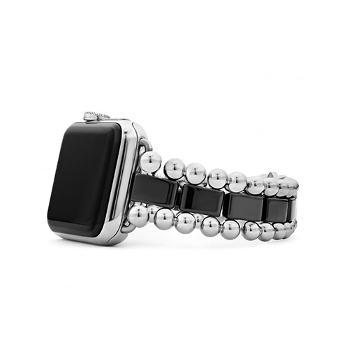 Lagos Smart Caviar Black Ceramic Watch Bracelet