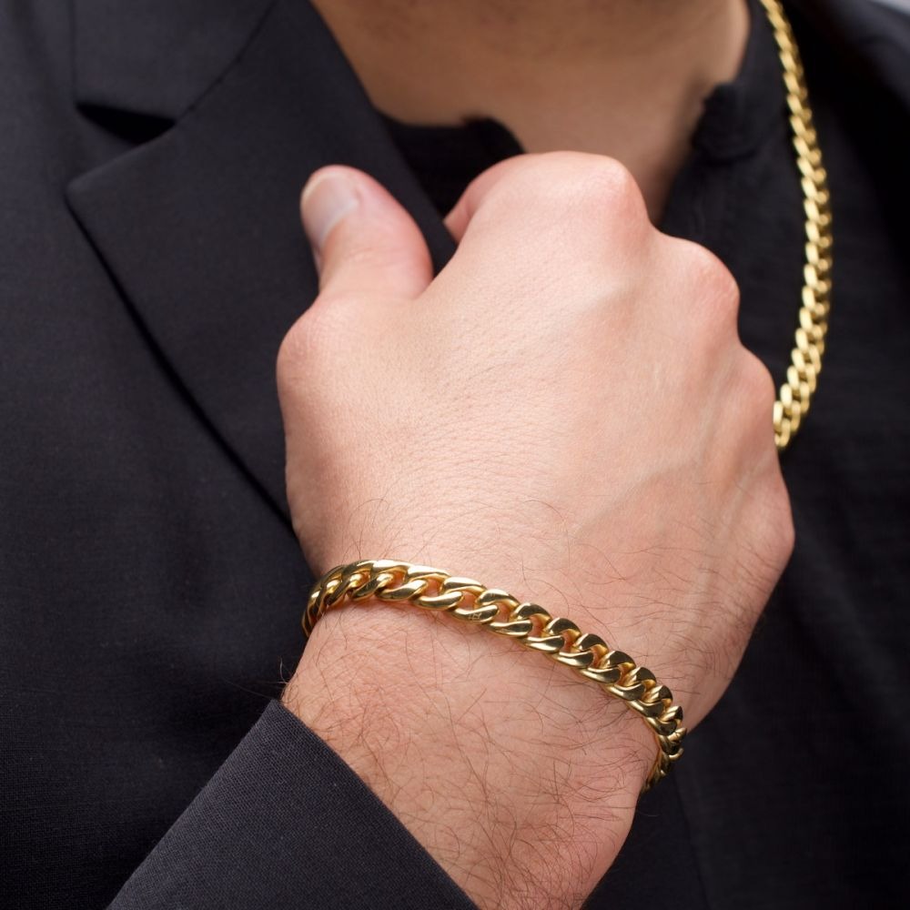 Inox 7.4mm Curb Chain Bracelet