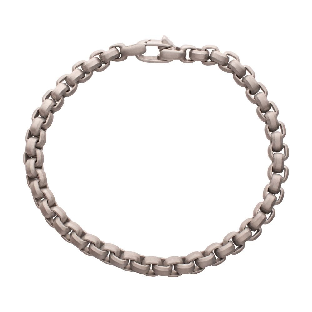 Inox 6mm Box Box Chain Bracelet