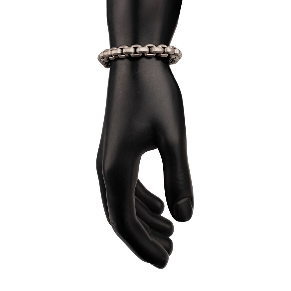 Inox 8mm Box Box Chain Bracelet