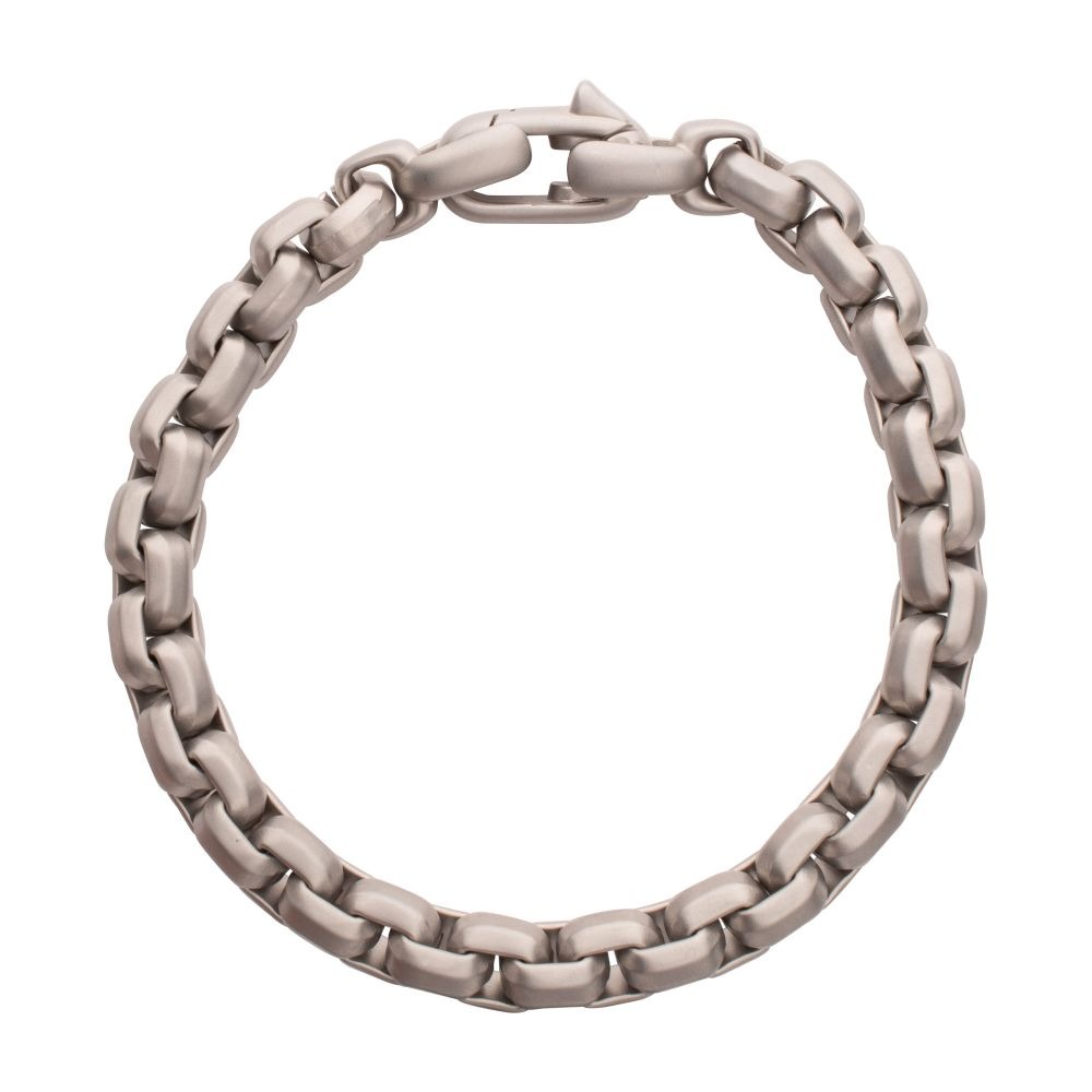 Inox 8mm Box Box Chain Bracelet
