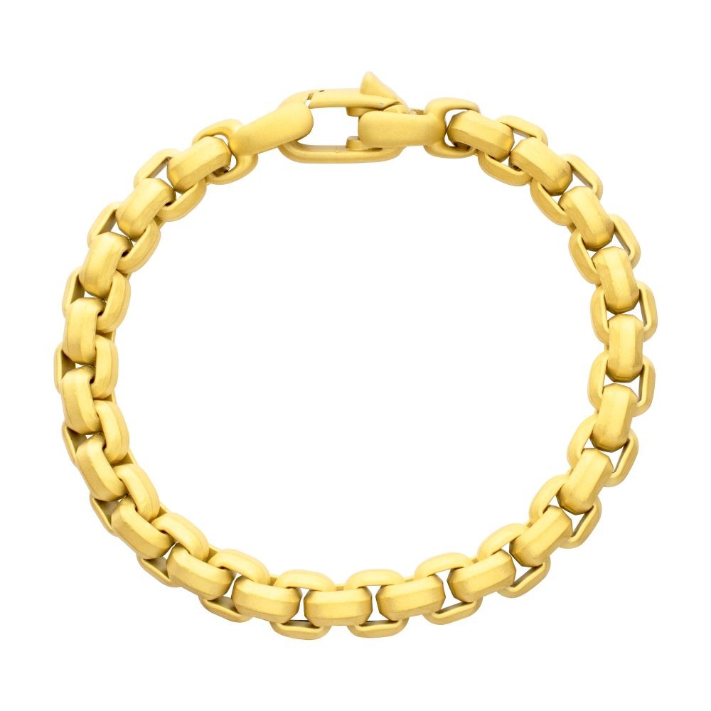 Inox 8mm Box Box Chain Bracelet