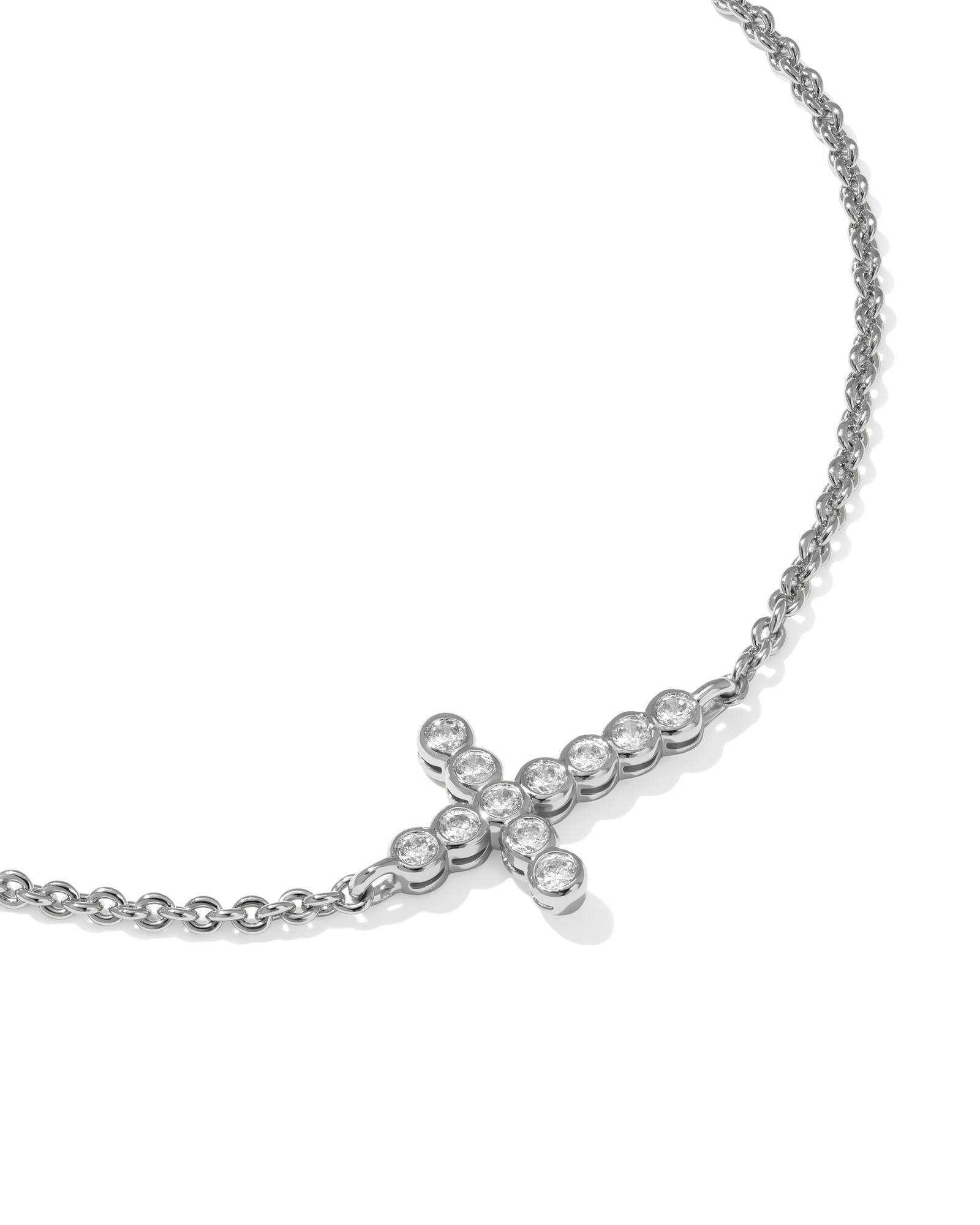 Kendra Scott Cross Crystal Delicate Chain Bracelet