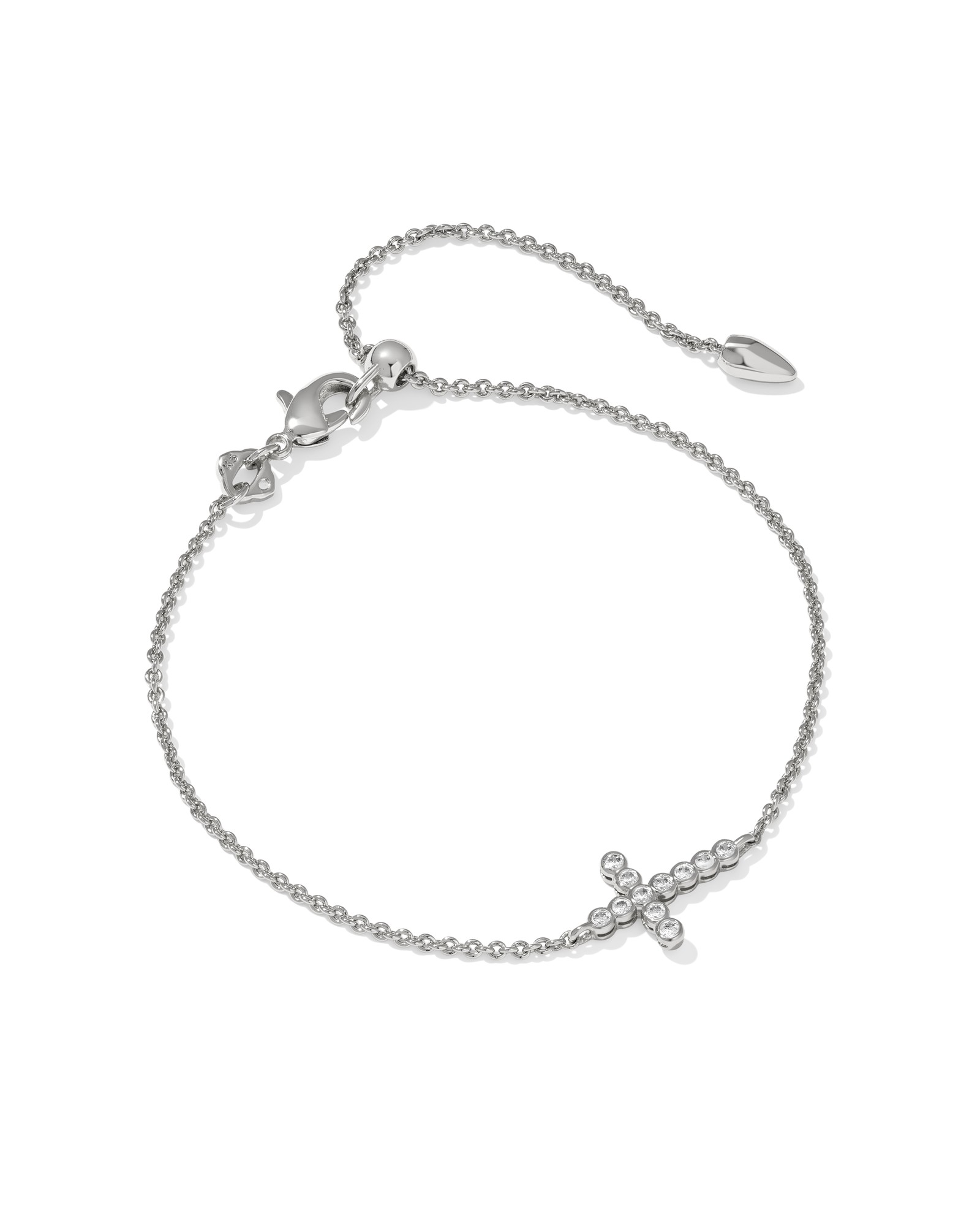 Kendra Scott Cross Crystal Delicate Chain Bracelet