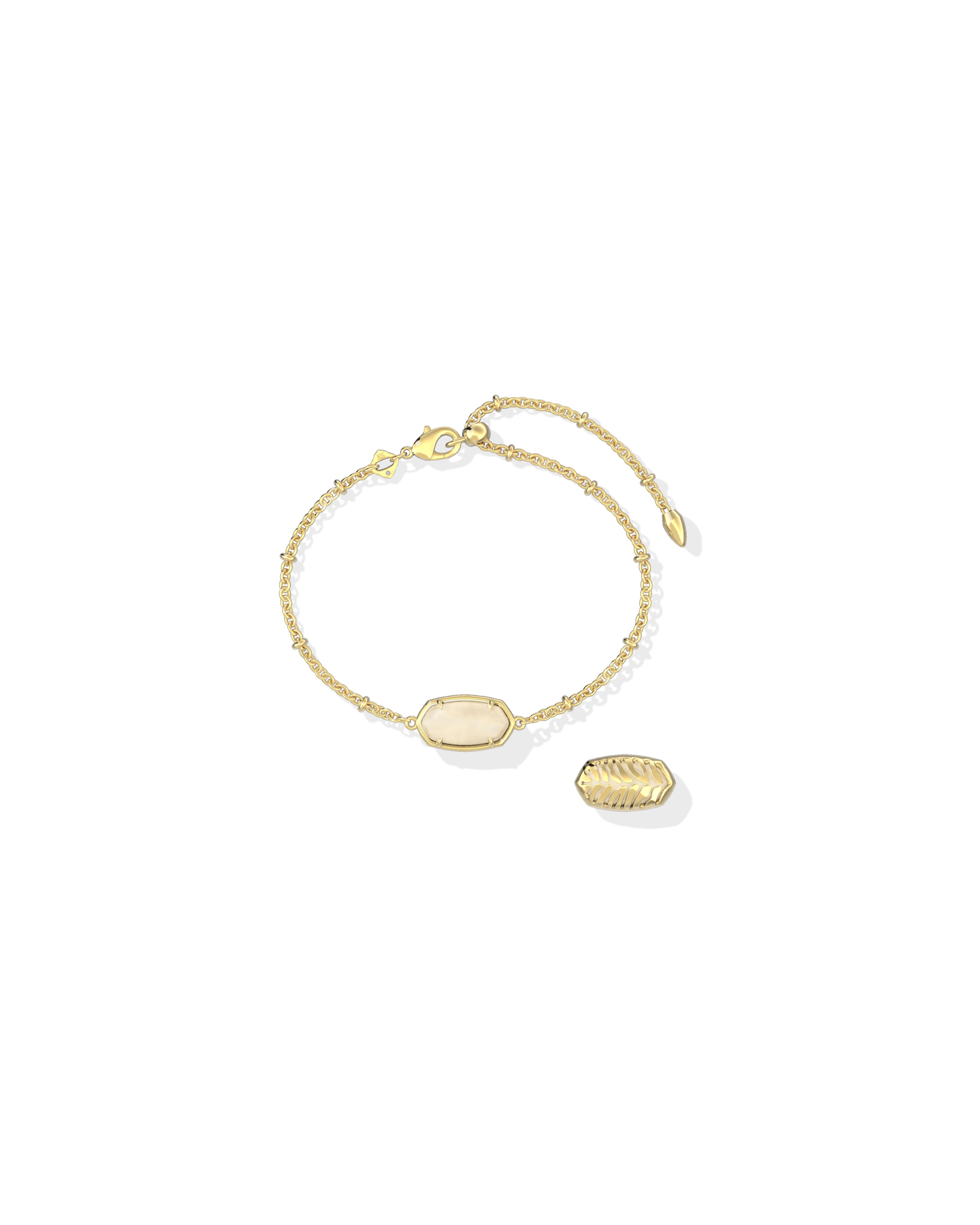 Kendra Scott Tiger Striped Elaina Delicate Chain Bracelet