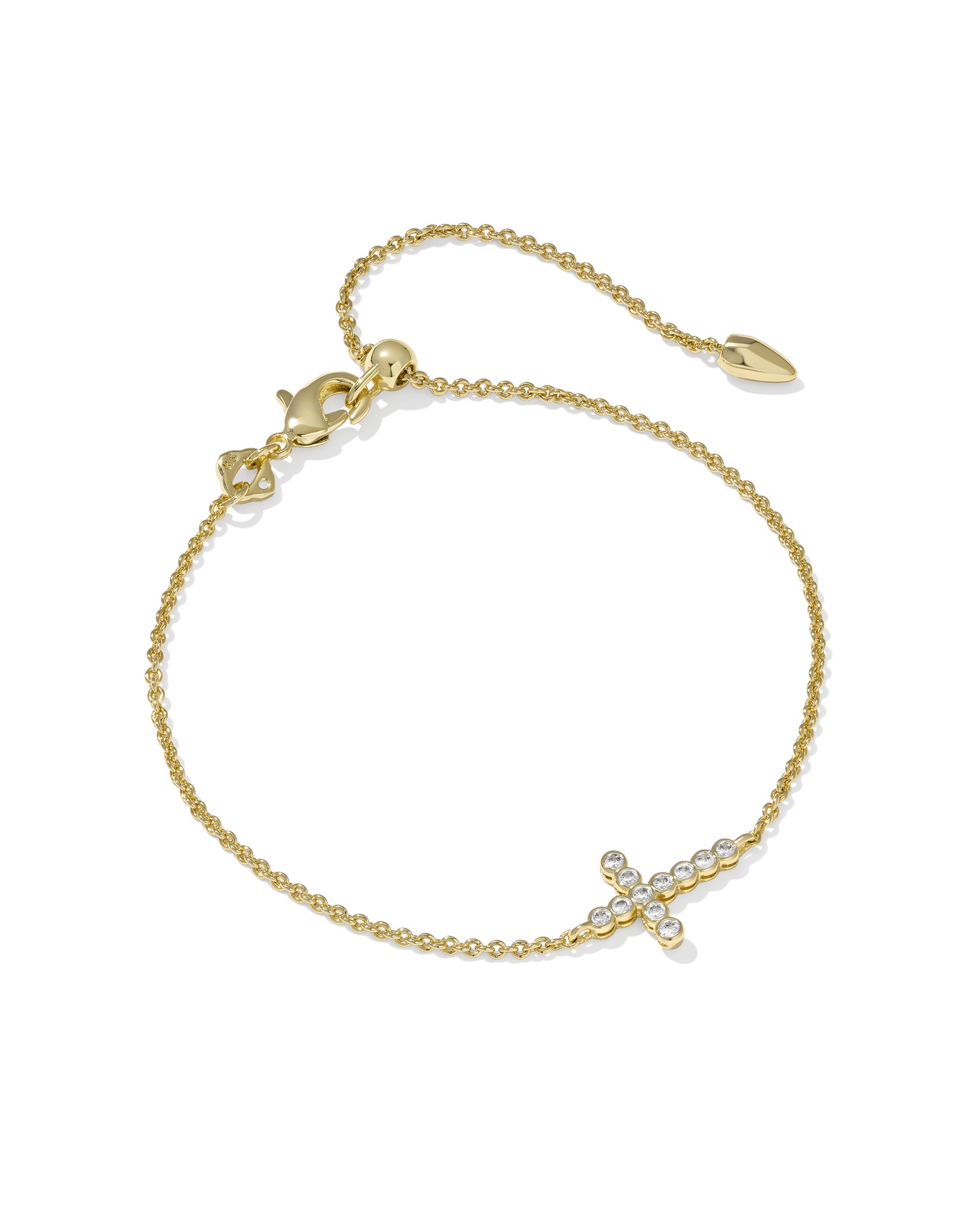Kendra Scott Cross Crystal Delicate Chain Bracelet