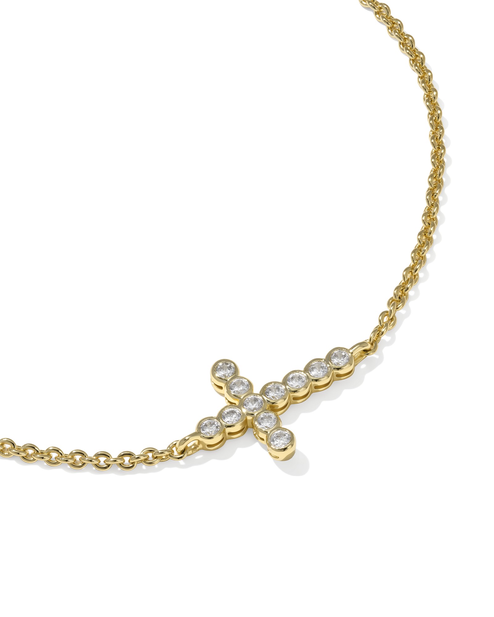 Kendra Scott Cross Crystal Delicate Chain Bracelet