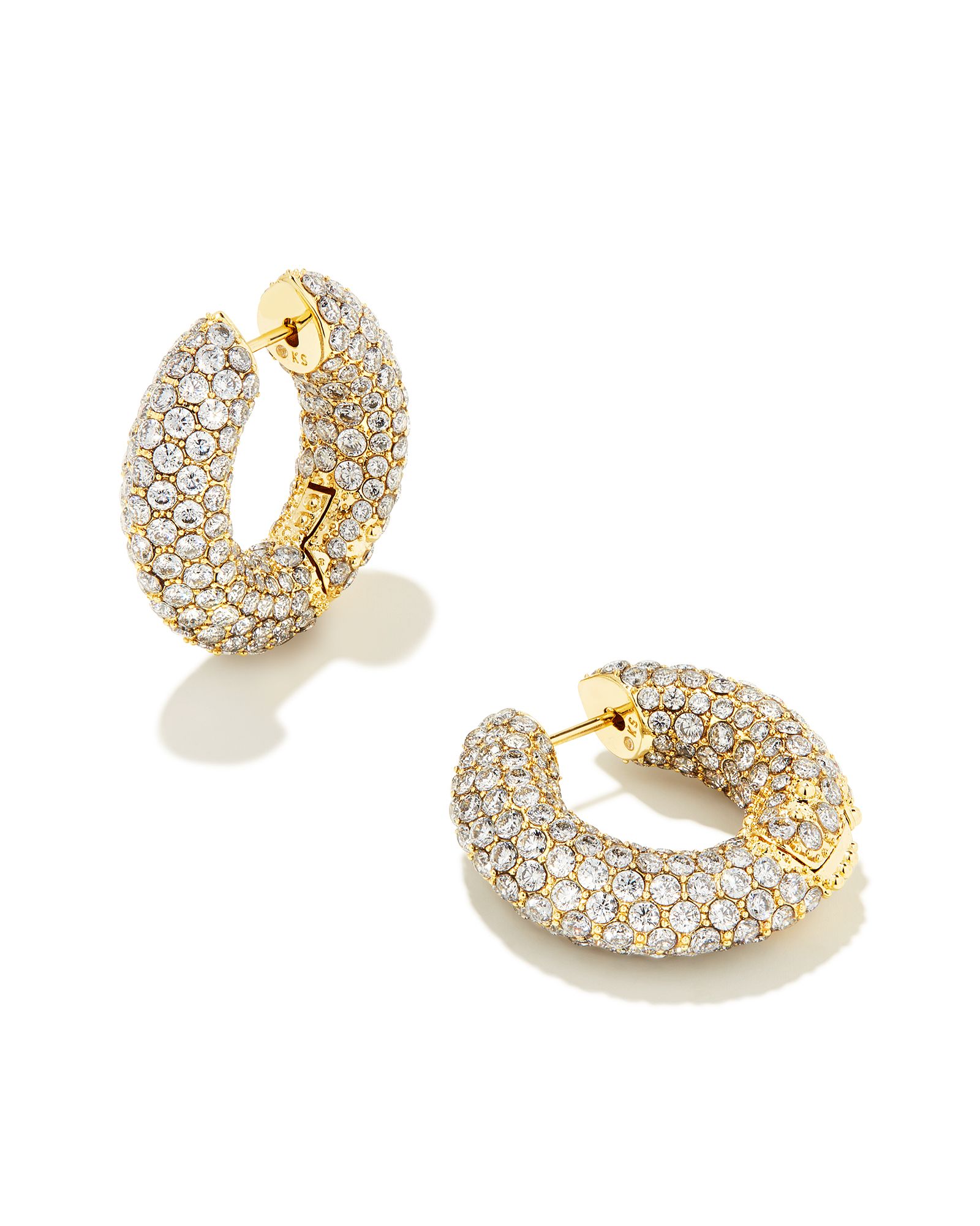 Kendra Scott Winter 2023 Mikki Pave Hoop Earrings