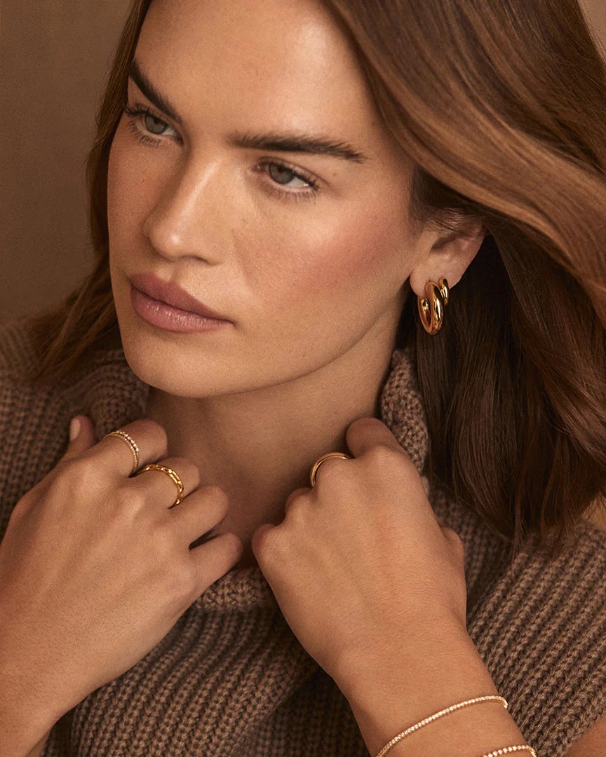 Gorjana Lou Statement Small Hoop Earrings