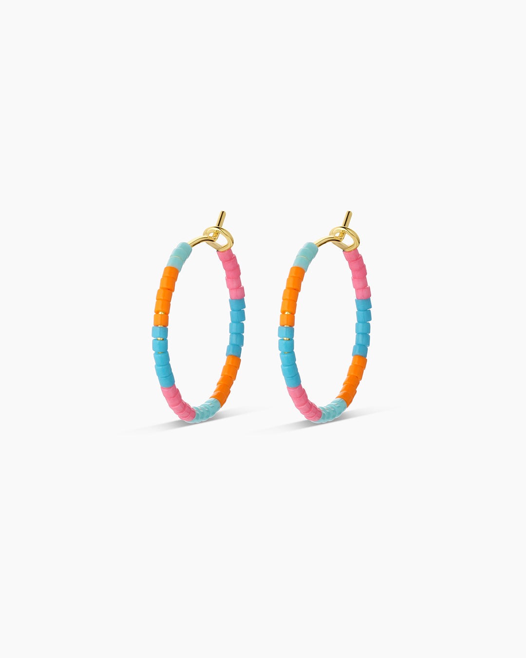 Gorjana Miami Gigi Stripe Hoop Earrings