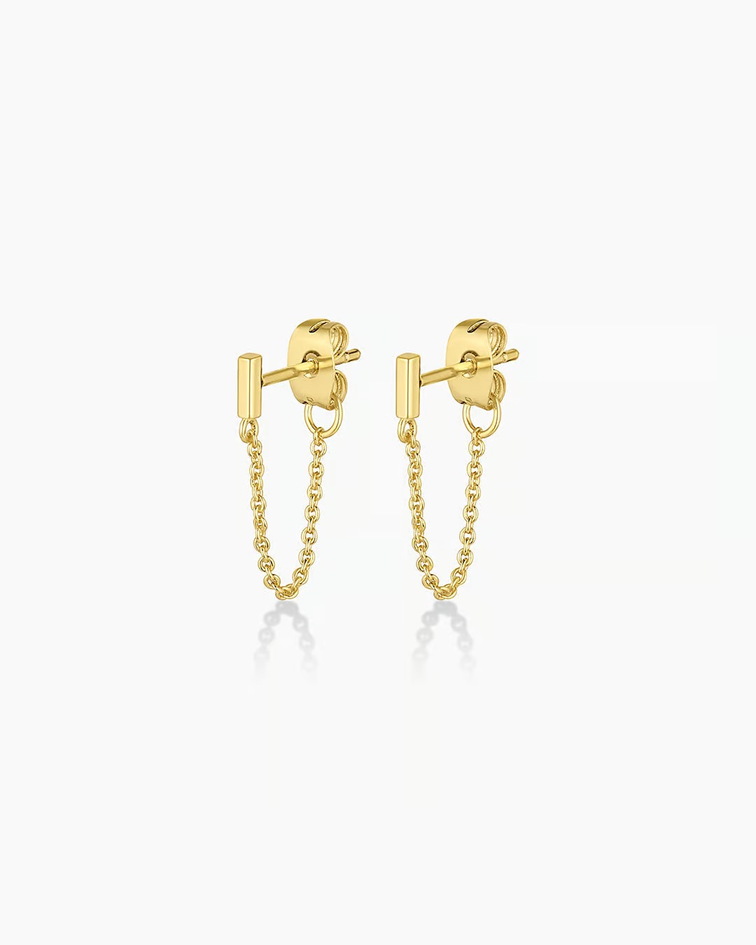 Gorjana Tatum Chain Huggie Earrings